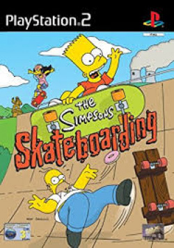 Capa de The Simpsons Skateboarding