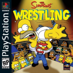 Capa de The Simpsons Wrestling