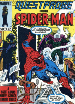 Cover of Questprobe featuring Spider-Man